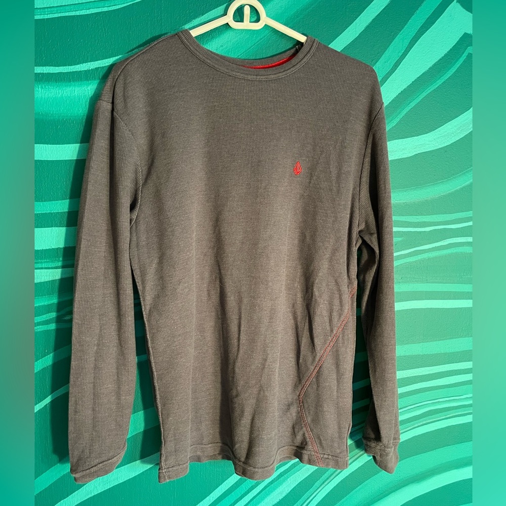 Mens Volcom Thermal Grey Size Large